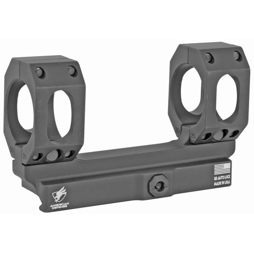American Defense Mfg 30mm Quick Detach Scope Rings Rings in Black - 1