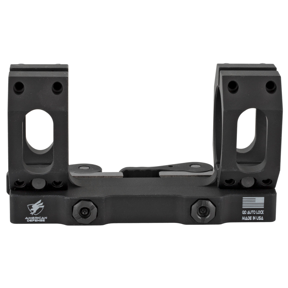 American Defense Mfg 34mm Quick Detach Scope Rings Rings in Black - 3