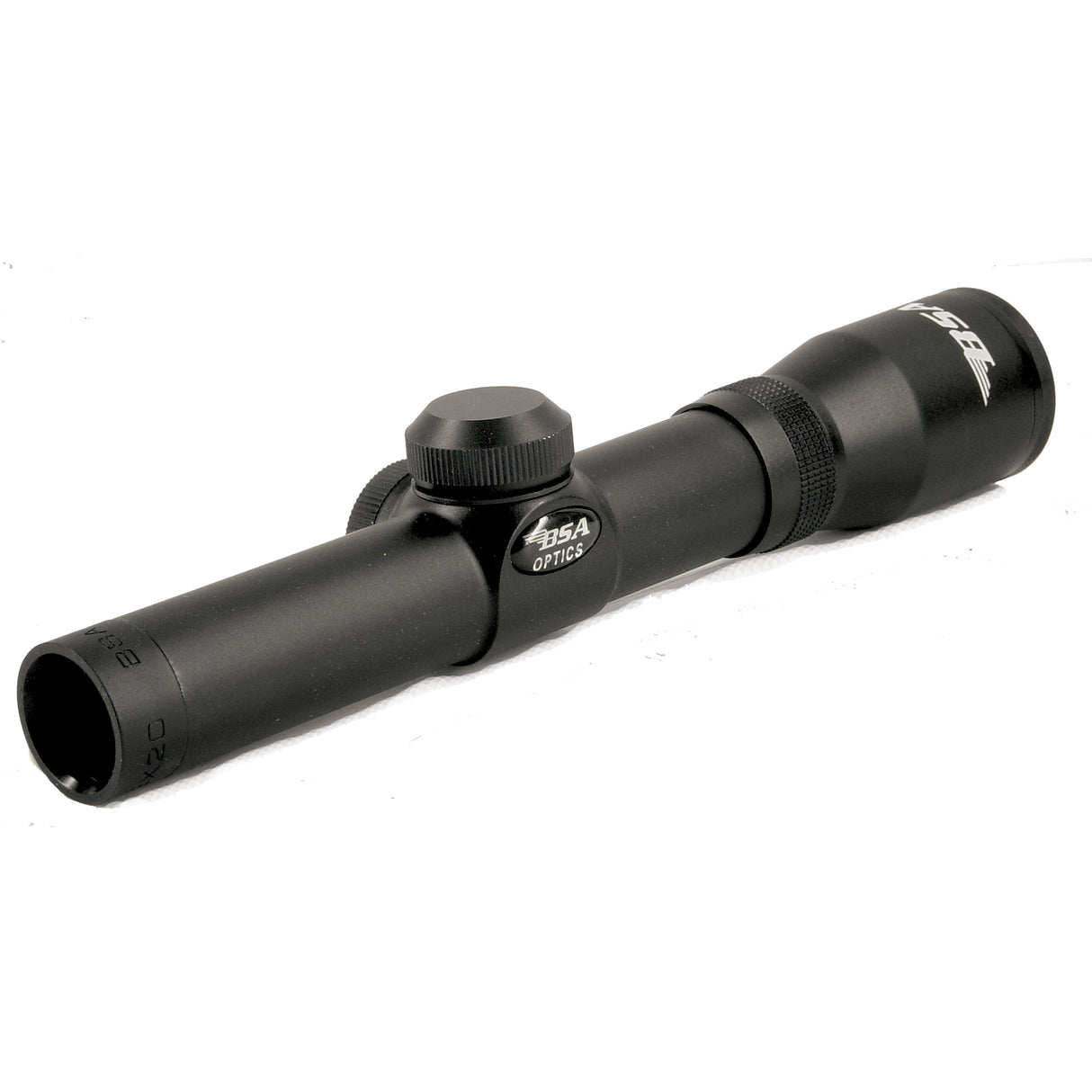 BSA Optics Edge Pistol Scope 2x20mm Duplex Reticle. Lightweight, waterproof scout scope with long eye relief for pistols and air guns