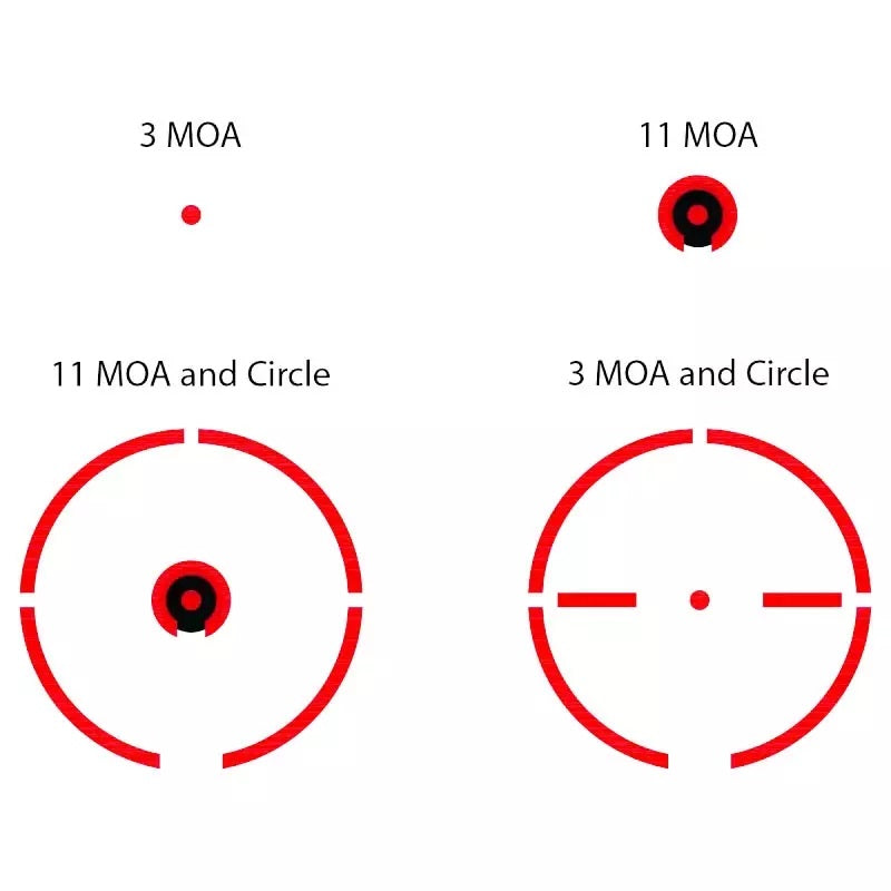 Burris FastFire 4 - Multi-Reticle Red Dot - 3MOA/11MOA/3MOA+Circle/11MOA+Circle - 300259