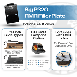 Sig P320 Series Adapter Plates - For Optics Ready Models Only