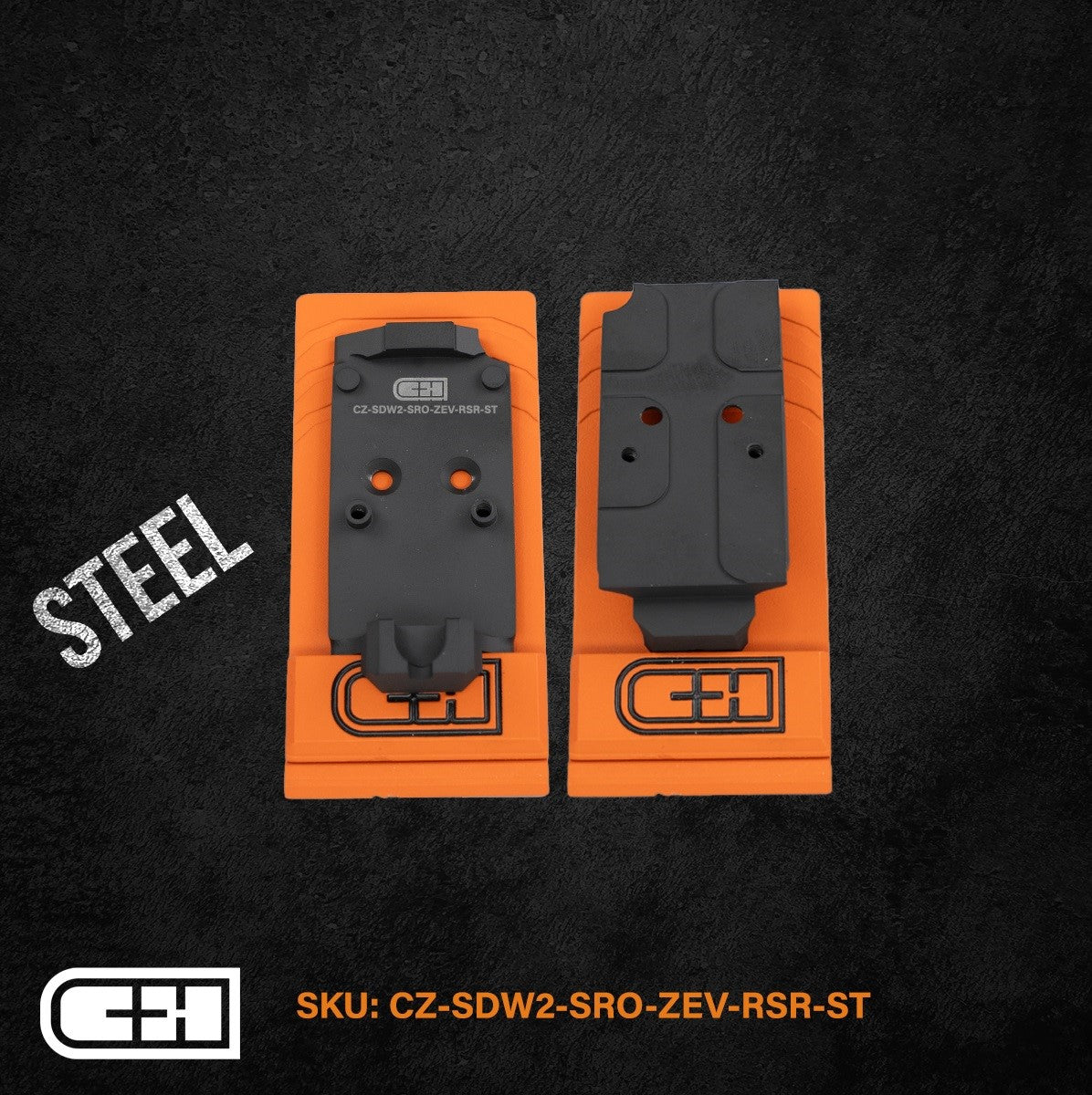 CZ SHADOW 2 OPTICS READY Trijicon SRO C&H COMP / EDC-XL w/ ZEV Posts and Built-In Rear Sight - CZ-SDW2-SRO-ZEV-RSR-ST