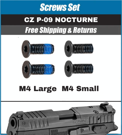 CZ P-09 NOCTURNE Holosun EPS Carry, EPS, SCS Carry M4 Screws - Set of 4