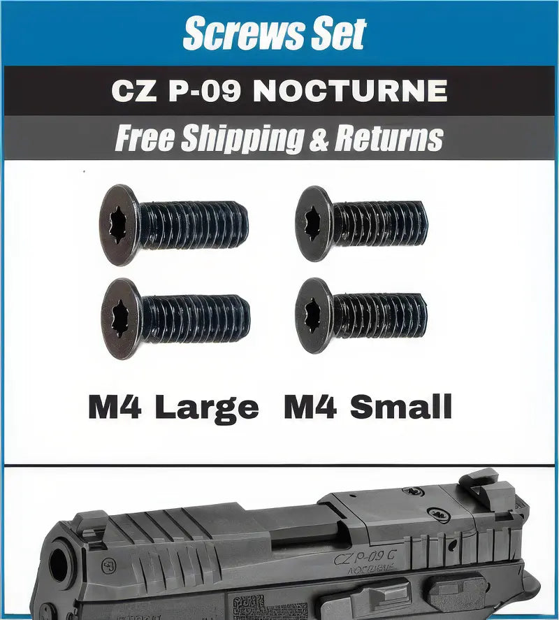 CZ P-09 NOCTURNE Holosun EPS Carry, EPS M4 Screws - Set of 4