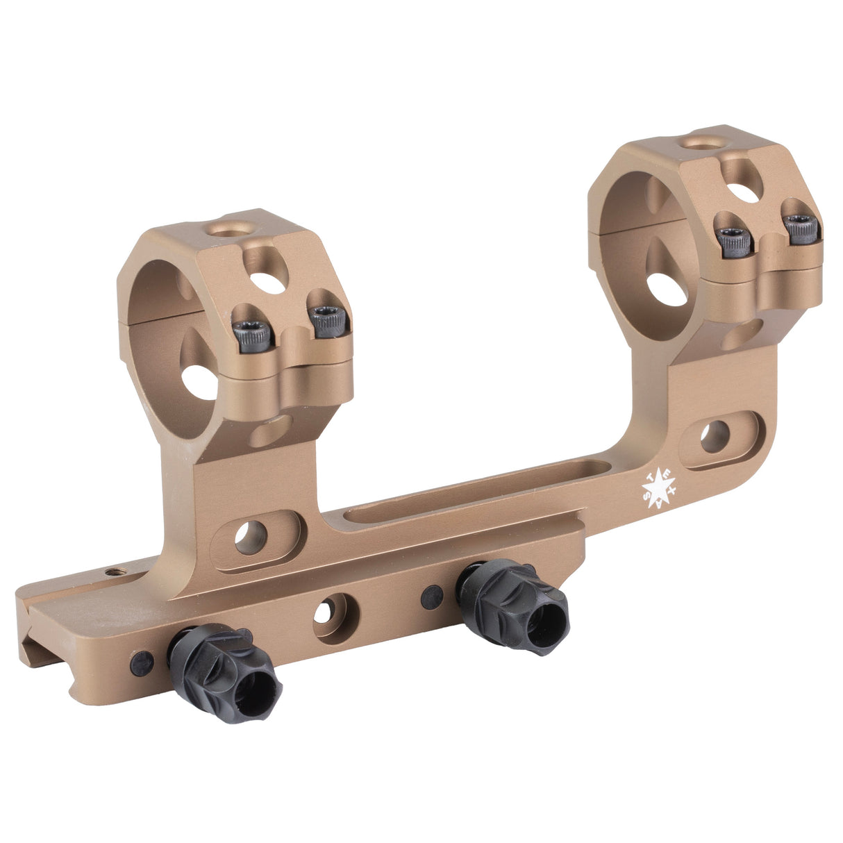 IRAY USA 34mm Cantilever Scope Mount Rings in Tan Hard Coat Anodized - 1