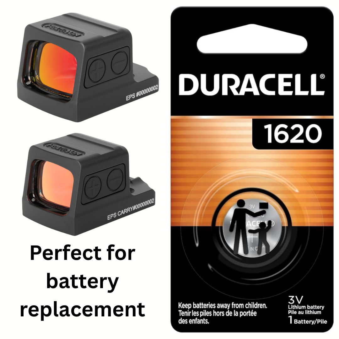 Duracell CR1620 Red Dot Replacement Battery Set
