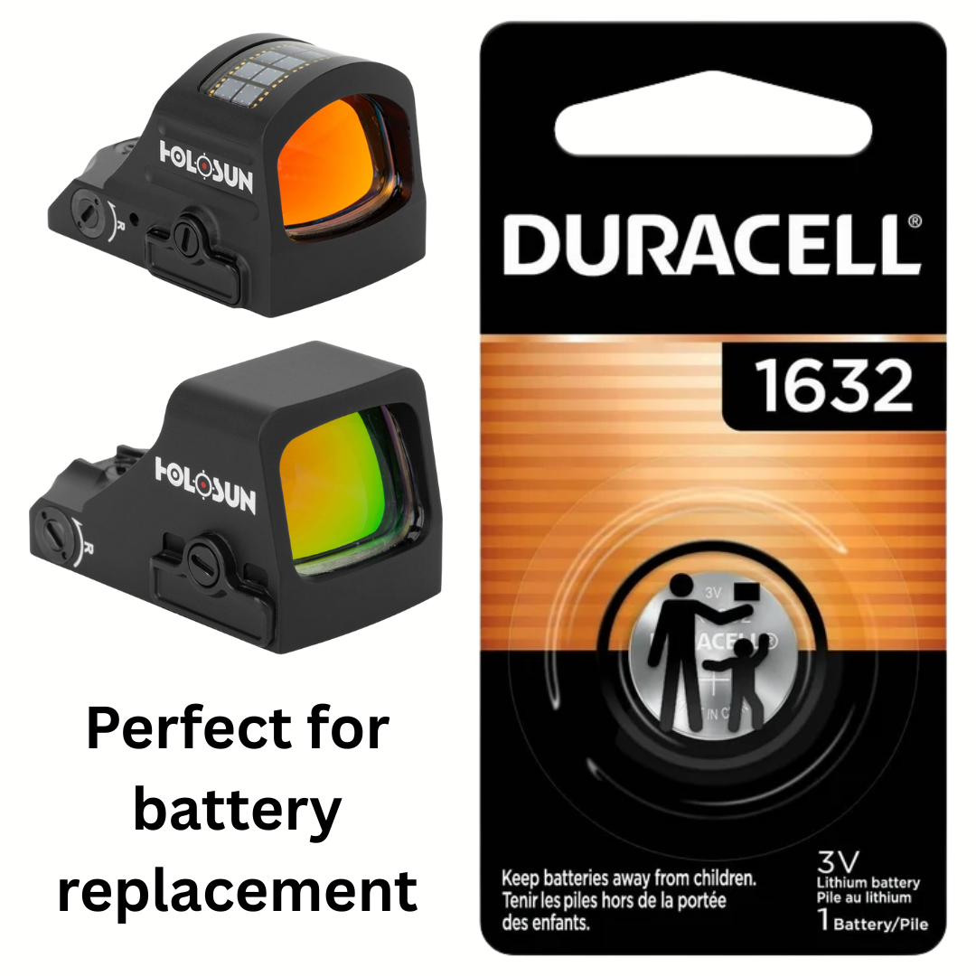 Duracell CR1632 Red Dot Replacement Battery Set