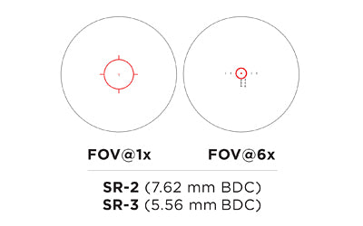 EOTech Vudu 1-6x24mm 30mm FFP Illuminated SR3 BDC Riflescope - EOVUDU1-6FFPSR3 - 4