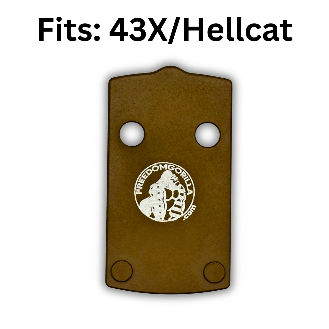 Springfield Hellcat and Glock 43X FDE Plate for Holosun K/EPS - Aluminum