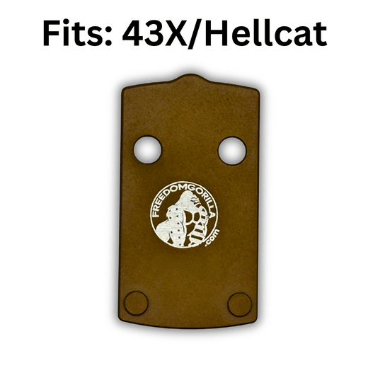 Springfield Hellcat and Glock 43X FDE Plate for Holosun K/EPS - Aluminum