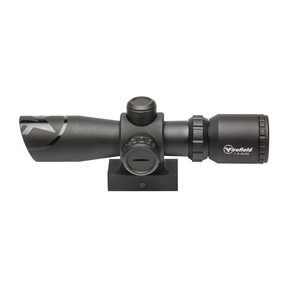 Firefield Barrage 1.5-5x32 Illuminated Red/Green Mil-Dot Riflescope for tactical shooting with 2-piece mount