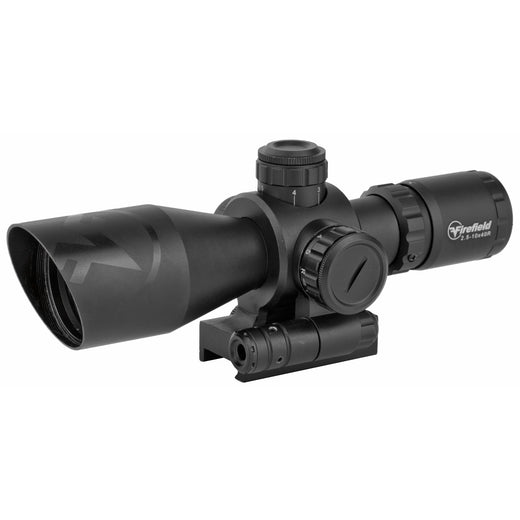 Firefield Barrage 2.5-10x40mm Illuminated Mil-Dot Riflescope with Red Laser - FF13065 - 1