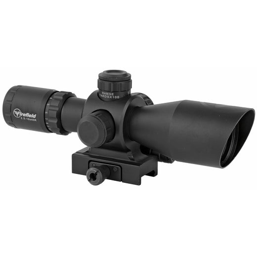 Firefield Barrage 2.5-10x40mm Illuminated Mil-Dot Riflescope with Red Laser - FF13065 - 2