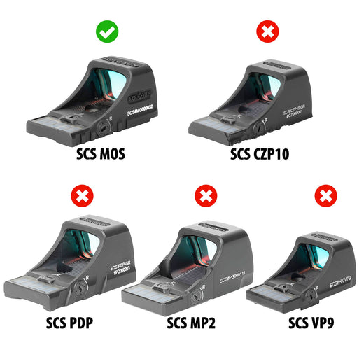Anti-Reflection Lens for Holosun SCS MOS - Needs OpticGard Cover (Not Included)