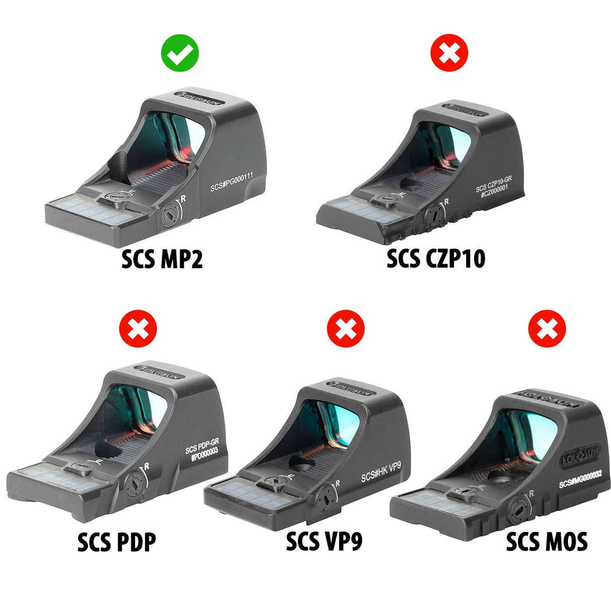 OpticGard Scope Cover for Holosun® SCS MP2