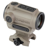 Holosun FDE ARO Red 2MOA Dot Only Reticle 22mm Housing, Shake Awake, 1/3 Co-Witness - ARO-RD2-FDE