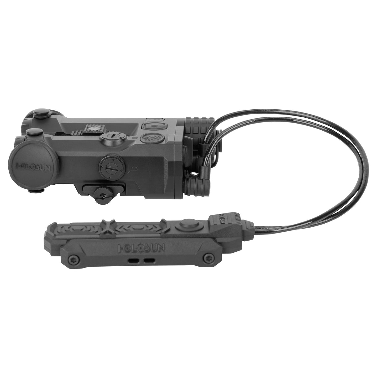 Holosun IRIS 4 Quad Function Laser & IR Illuminator – Green/Red VIS Laser, IR Laser, IR Illuminator, 1,000 Lumen White Light, Remote Switch - Fits Picatinny - IRIS-GR4, IRIS-RD4