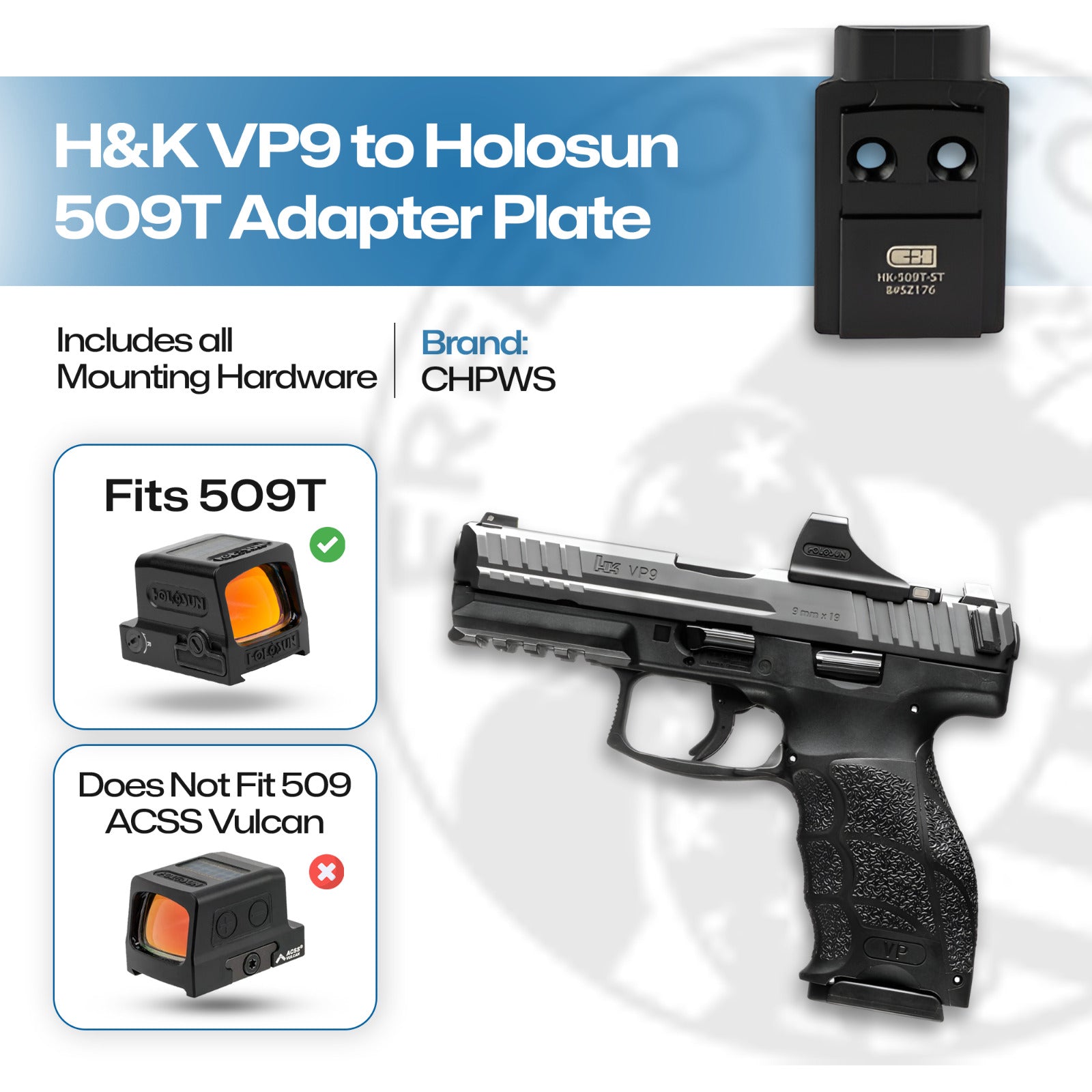 CHPWS HK VP9 OR ADAPTER HOLOSON 509T - HK-509T-ST