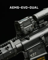 Holosun AEMS EVO Dual Red Dot with Green & IR Laser, MRS Reticle, Solar Failsafe, Shake Awake, NV Compatible – AEMS-EVO-DUAL