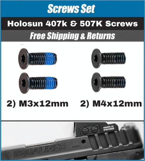 Holosun 407K/507K/EPS Carry Replacement Screw Set – Freedom Gorilla