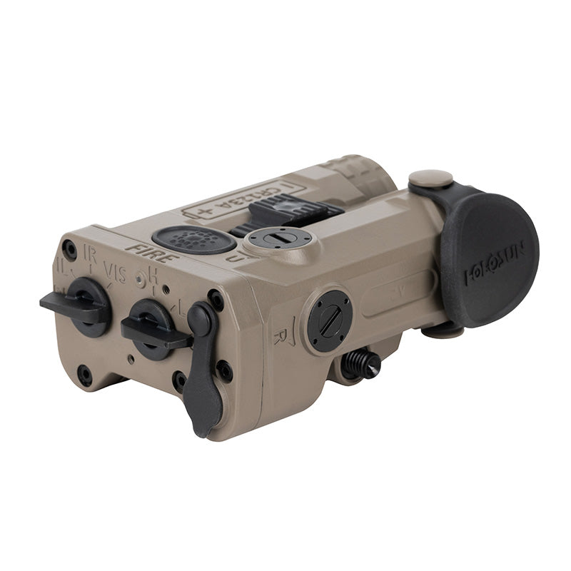 Holosun IRIS 3 FDE Triple Function Laser & IR Illuminator – GreenLaser, IR Laser, IR VCSEL, Remote Switch – Fits Picatinny - IRIS-GR3-FDE