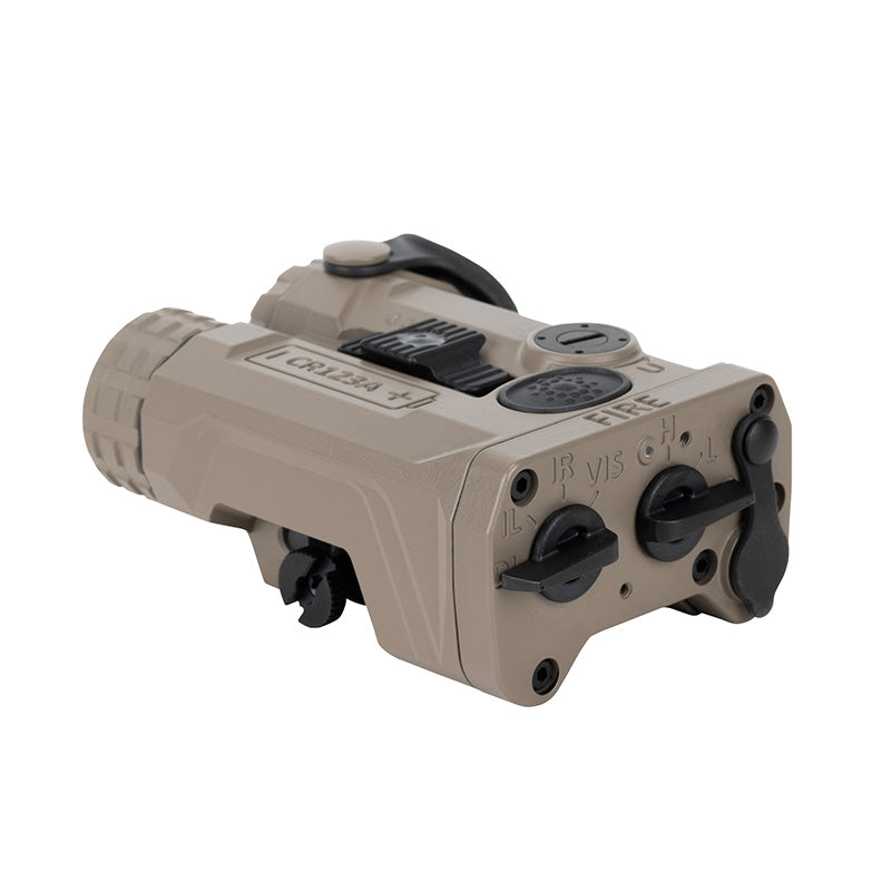 Holosun IRIS 3 FDE Triple Function Laser & IR Illuminator – GreenLaser, IR Laser, IR VCSEL, Remote Switch – Fits Picatinny - IRIS-GR3-FDE