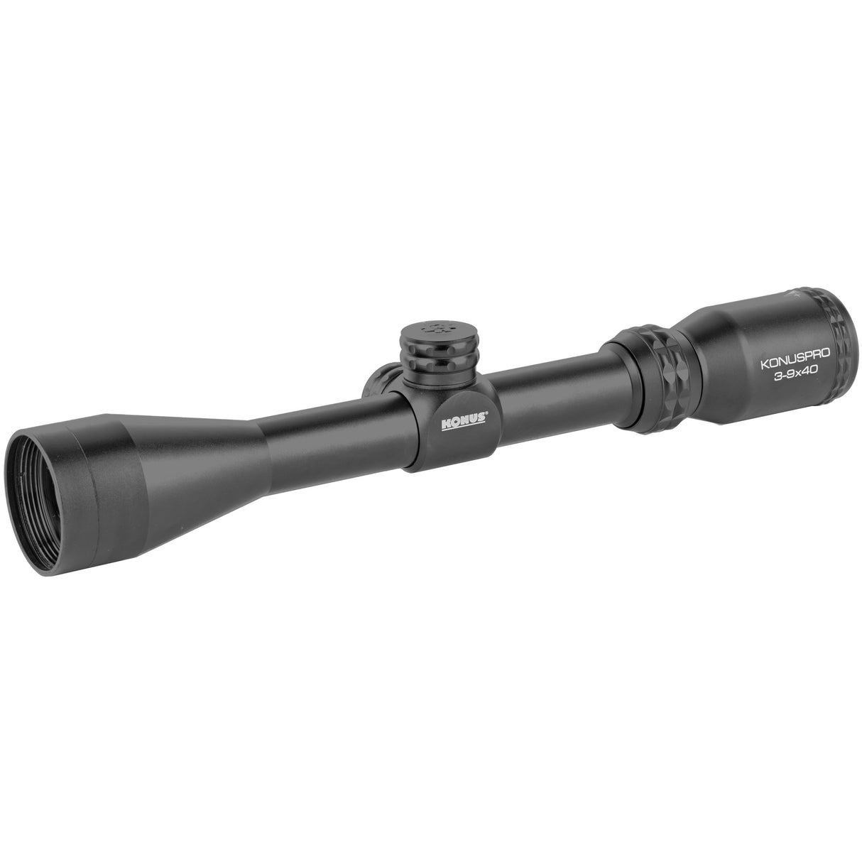 KonusPro 550 3-9x40mm Rifle Scope with Engraved Ballistic 550 Reticle, 1-inch tube, Matte Black