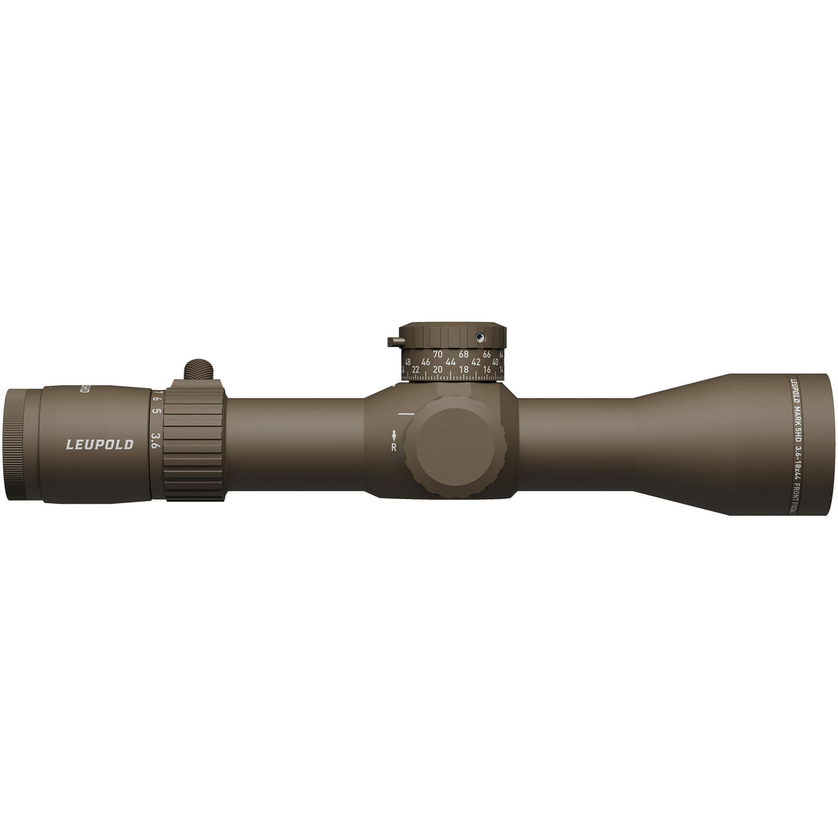 Leupold Mark 5HD 3.6-18x 44mm Riflescope with PR1-MOA Reticle, FFP, 35mm Tube (Model 185066)