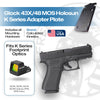 Glock 43X/48 MOS Holosun 407K/507K/EPS Carry Adapter Plate - Aluminum - Calculated Kinetics at