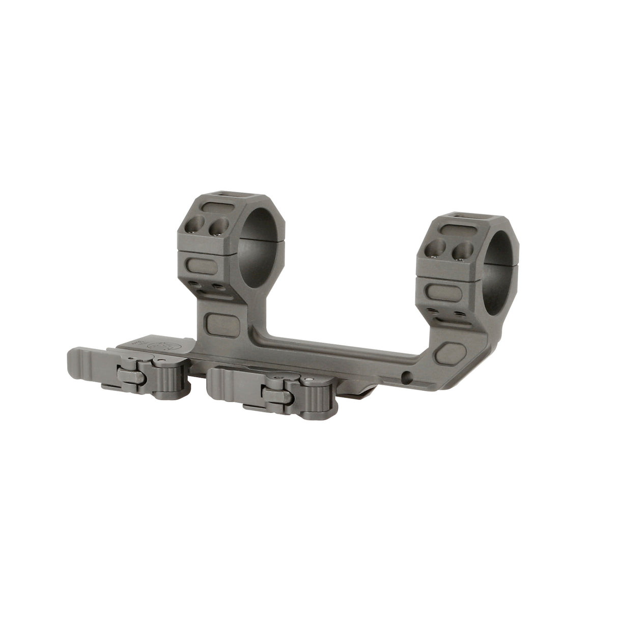 Midwest Industries MK2 Receiver Extension 30mm High Quick Detach Scope Rings Rings in Black - 1