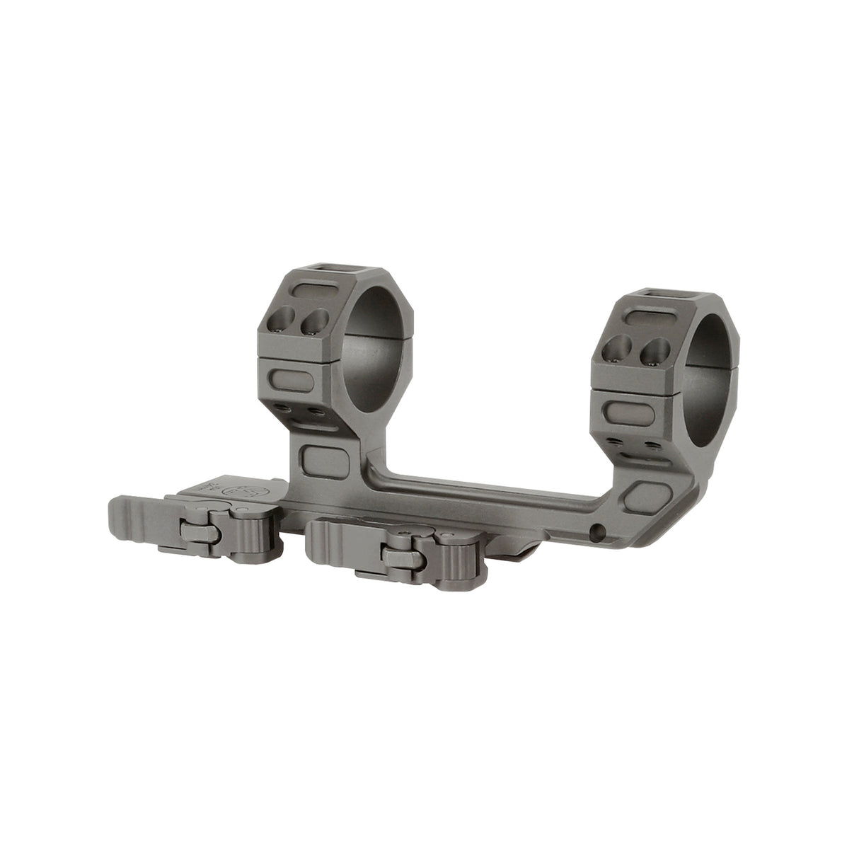 Midwest Industries MK2 Receiver Extension 34mm High Quick Detach Scope Rings Rings in Black - 1