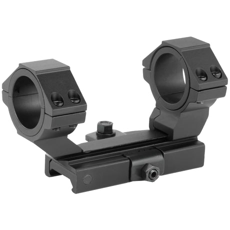 NcSTAR AR-15 Adjustable Scope Mount Quick Release 30mm Quick Detach Rings in Black - 1