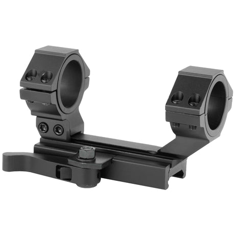 NcSTAR AR-15 Adjustable Scope Mount Quick Release 30mm Quick Detach Rings in Black - 2