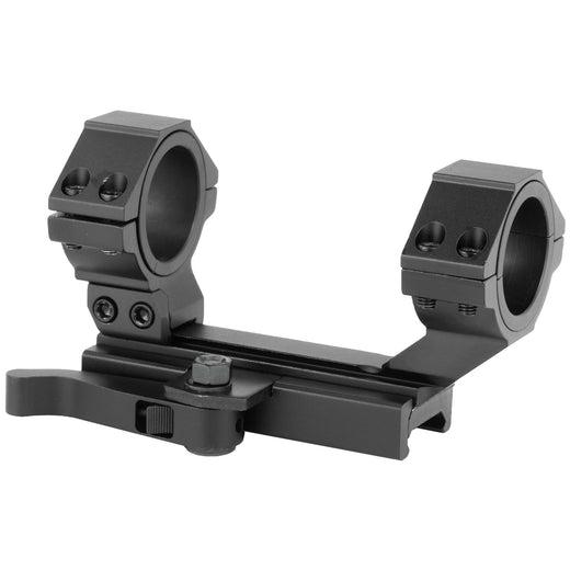 NcSTAR AR-15 Adjustable Scope Mount Quick Release 30mm Quick Detach Rings in Black - 2