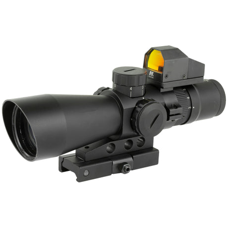 NcSTAR USS Gen II 3-9x42 Mil-Dot Rifle Scope and Micro Red Dot Combo for AR-15/M4 Tactical Use