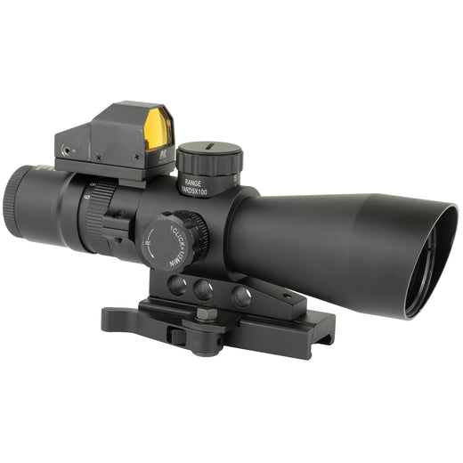 NcSTAR Mark III Tactical Gen 2 3-9x42 Illuminated P4-Sniper Riflescope with Micro Red Dot - NSTARSTP3942GDV2 - 2