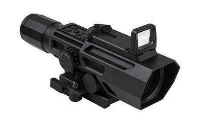 NCSTAR ADO 3-9x42mm Rifle Scope with Integrated Red Dot and Illuminated P4 Sniper Reticle, Black - NSTARVADOBP3942G - 2