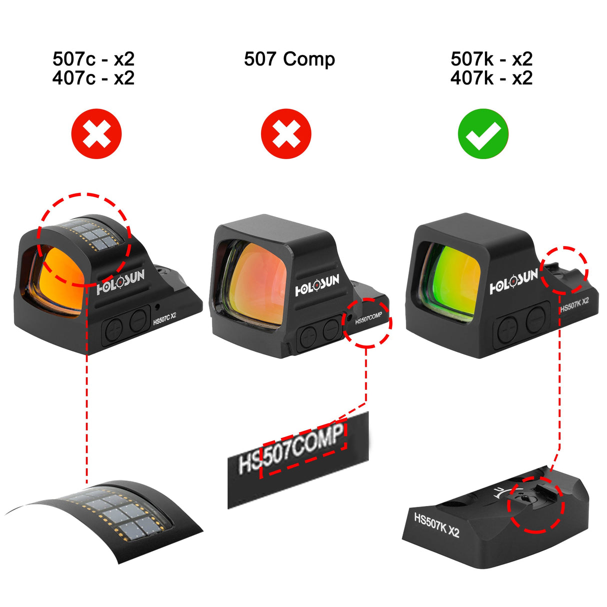 OpticGard Scope Cover for Holosun® 507K-X2/407K-X2