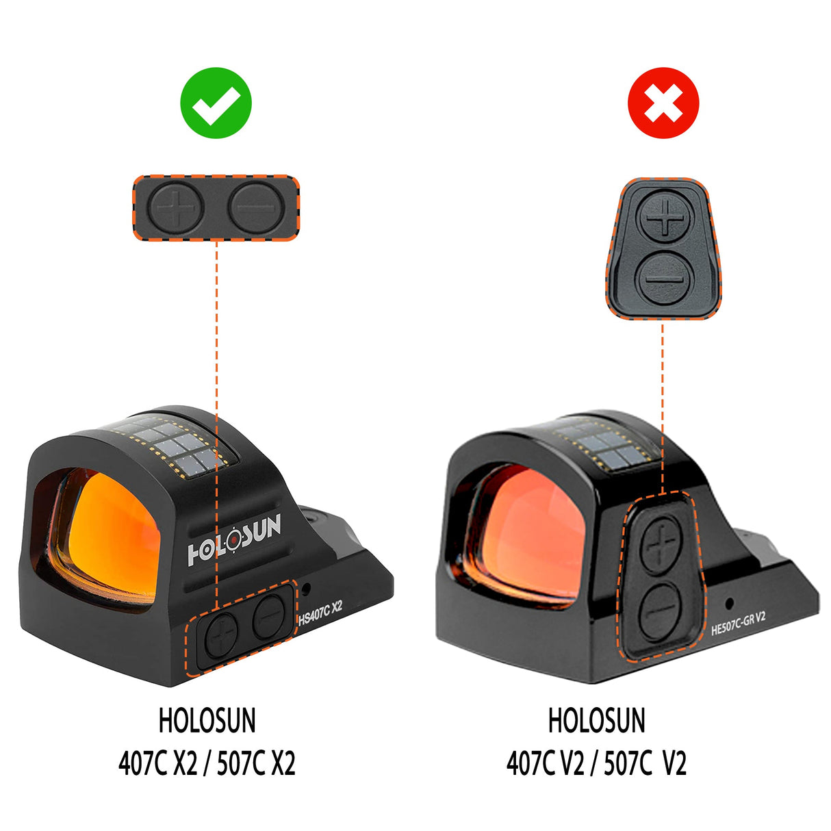 OpticGard Scope Cover for Holosun® 507C-X2/407C-X2