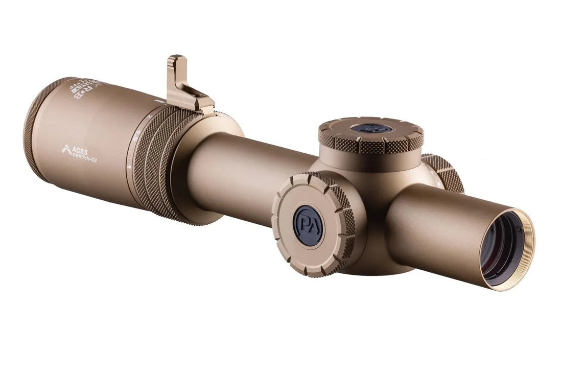 Primary Arms PLxC 1-8x24 FFP RDB Rifle Scope with ACSS Griffin MIL G2 Reticle - FDE