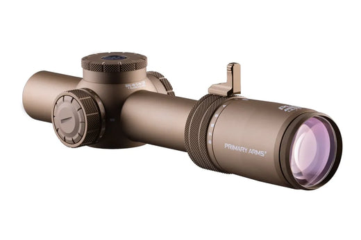 Primary Arms PLxC 1-8x24 FFP RDB Rifle Scope with ACSS Raptor 5.56/.308 Yard G2 Reticle - FDE