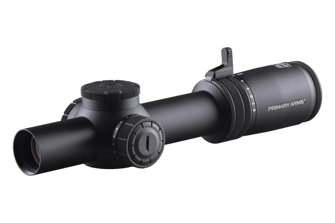 Primary Arms PLxC 1-8x24 FFP RDB Rifle Scope with ACSS Raptor 5.56/.308 Yard G2 Reticle
