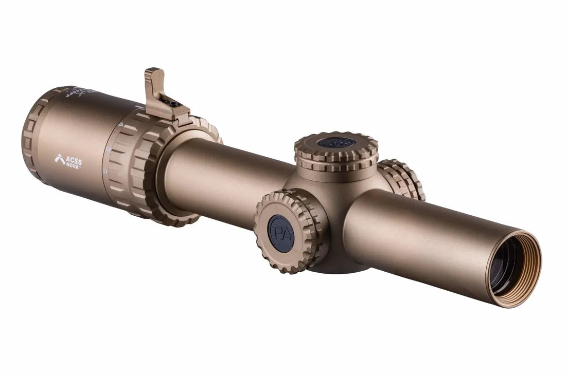 Primary Arms SLx 1-6x24 SFP Gen IV Rifle Scope with ACSS Nova Fiber Wire Reticle - FDE