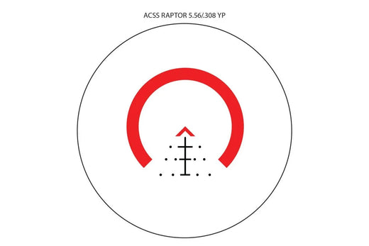 Primary Arms SLx 3X MicroPrism Scope - Red Illuminated ACSS Raptor Reticle - 5.56/.308 - Yard - FDE