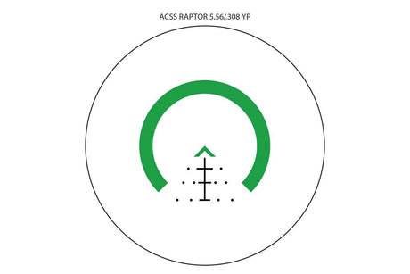 Primary Arms SLx 3X MicroPrism Scope with Green ACSS Raptor 5.56/.308 Yard Reticle