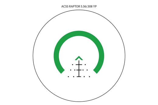 Primary Arms SLx 3X MicroPrism Scope with Green ACSS Raptor 5.56/.308 Yard Reticle