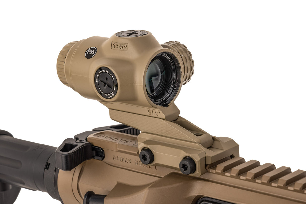 Primary Arms SLx 3X MicroPrism FDE Scope - Red Illuminated ACSS Raptor Reticle - 7.62x39 / .300 BLK
