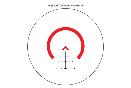 Primary Arms SLx 3X MicroPrism FDE Scope - Red Illuminated ACSS Raptor Reticle - 7.62x39 / .300 BLK