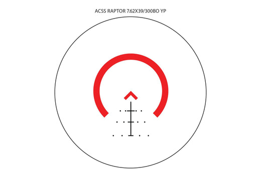 Primary Arms SLx 3X MicroPrism FDE Scope - Red Illuminated ACSS Raptor Reticle - 7.62x39 / .300 BLK