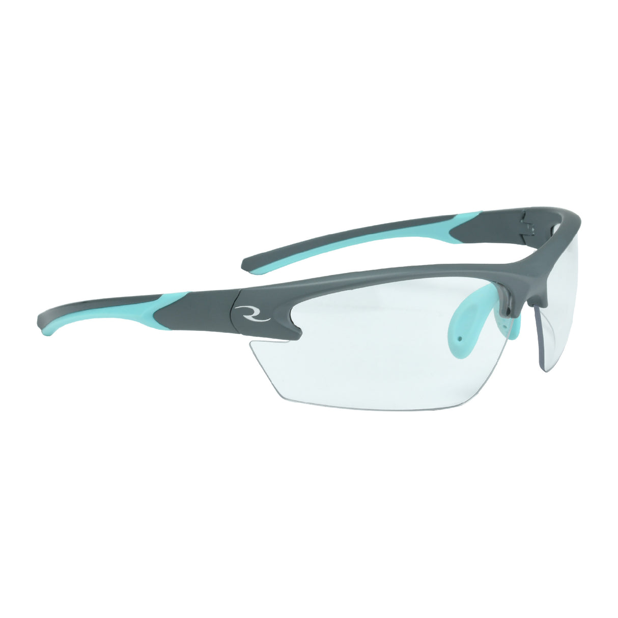 Radians Lowset Ladies Shooting Glasses, Aqua Frame, Clear Lens | Women's Sport Eye Protection - 1 - 1